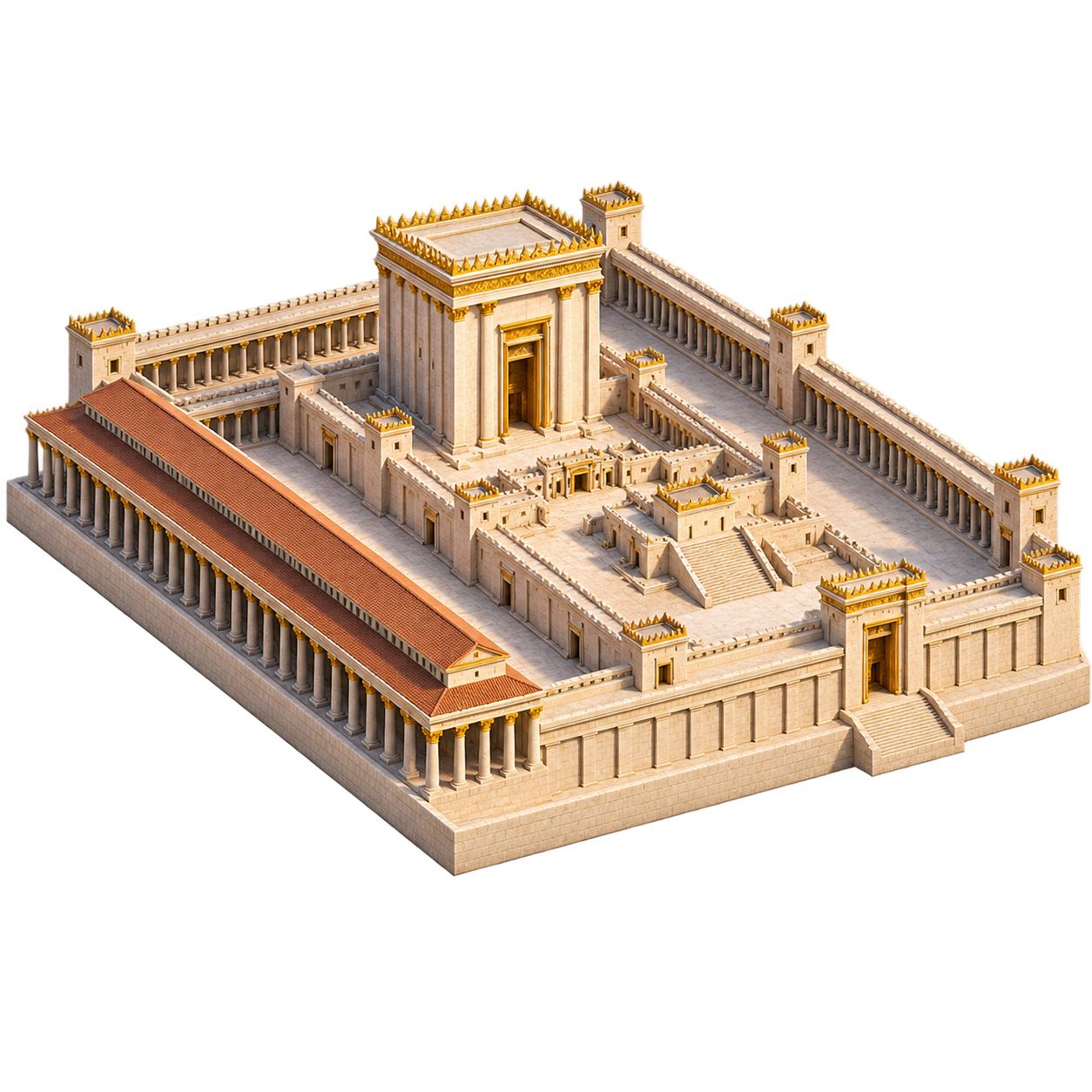 Illustration of Solomon's Temple in Jerusalem